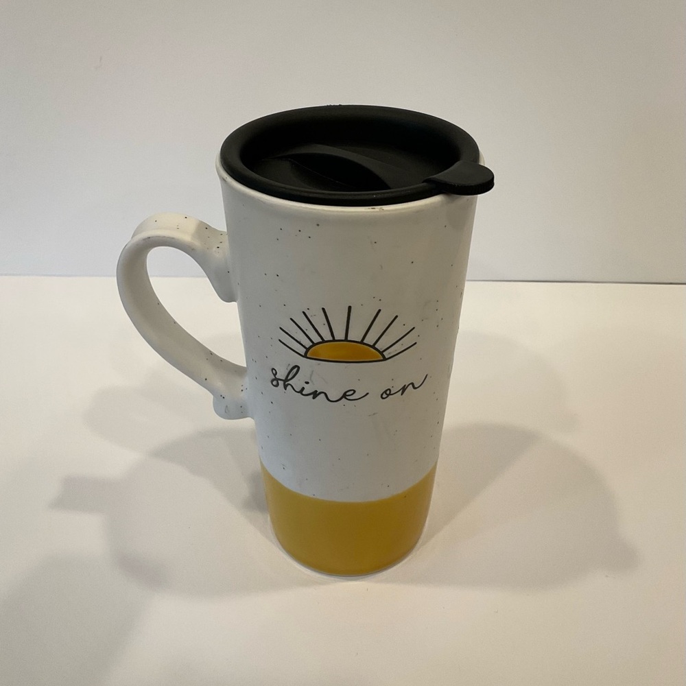 SHEFFIELD HOME “SHINE ON” MUG w LID